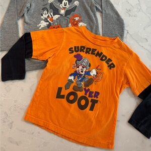 Disney Mickey Mouse Halloween Shirts Size 3T